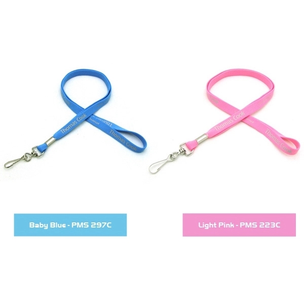 Air imported 35" x 1/2" polyester tubular lanyard with choice of... from ASI 30250 AZX Sport USA