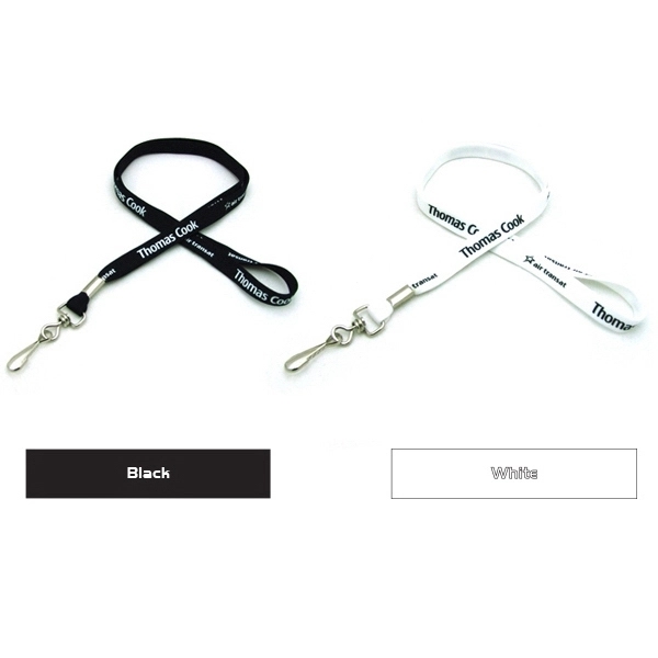 Air imported 35" x 1/2" polyester tubular lanyard with choice of... from ASI 30250 AZX Sport USA