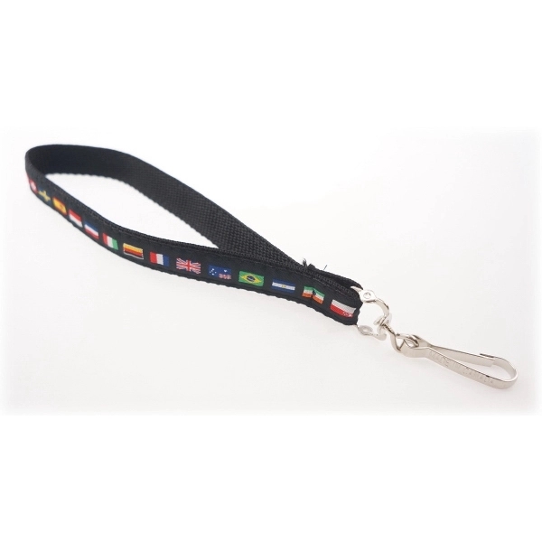 17" x 3/4" heavy duty polyester webbed adjustable wrist lanyard with... from ASI 30250 AZX Sport USA