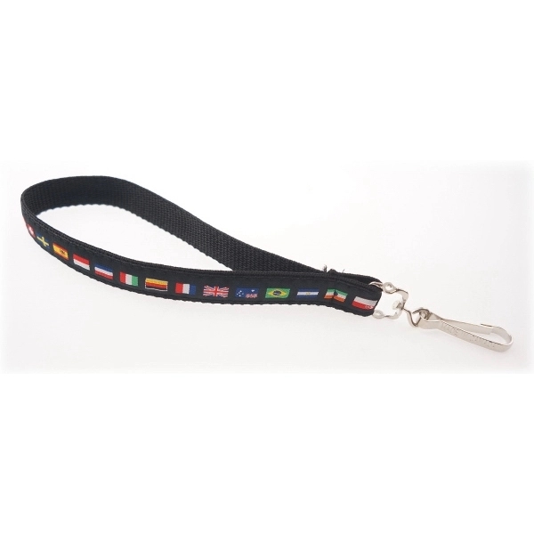 17" x 3/4" heavy duty polyester webbed adjustable wrist lanyard with... from ASI 30250 AZX Sport USA