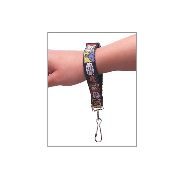 17" x 3/4" heavy duty polyester webbed adjustable wrist lanyard with... from ASI 30250 AZX Sport USA