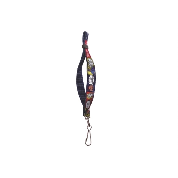 17" x 3/4" heavy duty polyester webbed adjustable wrist lanyard with... from ASI 30250 AZX Sport USA
