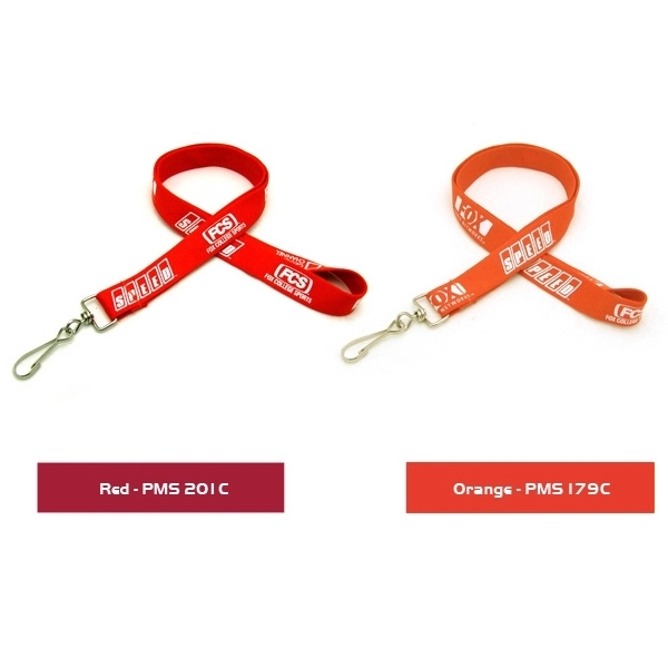 35" polyester tubular lanyard with choice of hardware. Next Day Service.... from ASI 30250 AZX Sport USA