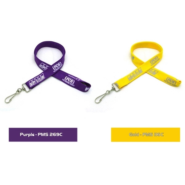 35" polyester tubular lanyard with choice of hardware. Next Day Service.... from ASI 30250 AZX Sport USA