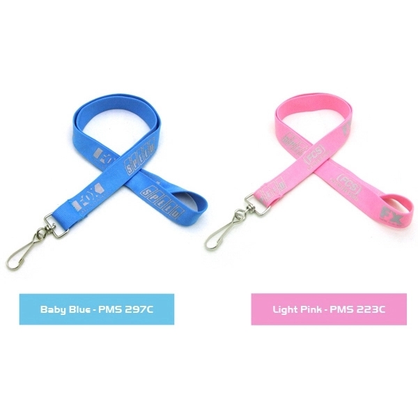 35" polyester tubular lanyard with choice of hardware. Next Day Service.... from ASI 30250 AZX Sport USA