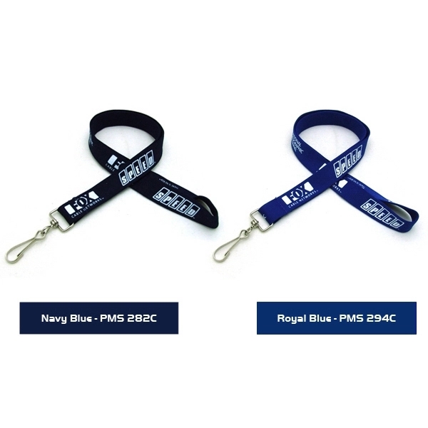 35" polyester tubular lanyard with choice of hardware. Next Day Service.... from ASI 30250 AZX Sport USA