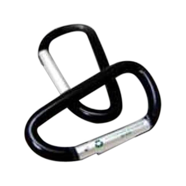 2.25" x 1.5" recycled aluminum carabiner clip. Assembled in the USA.... from ASI 30250 AZX Sport USA