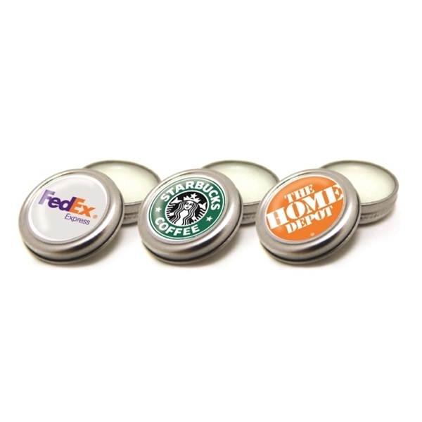 1.5" x 0.5 aluminum tin of SPF 15 lip balm. Assembled... from ASI 30250 AZX Sport USA