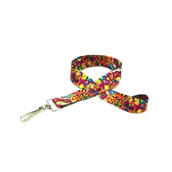 35" long polyester lanyard with bulldog clip and sublimated imprint.... from ASI 30250 AZX Sport USA