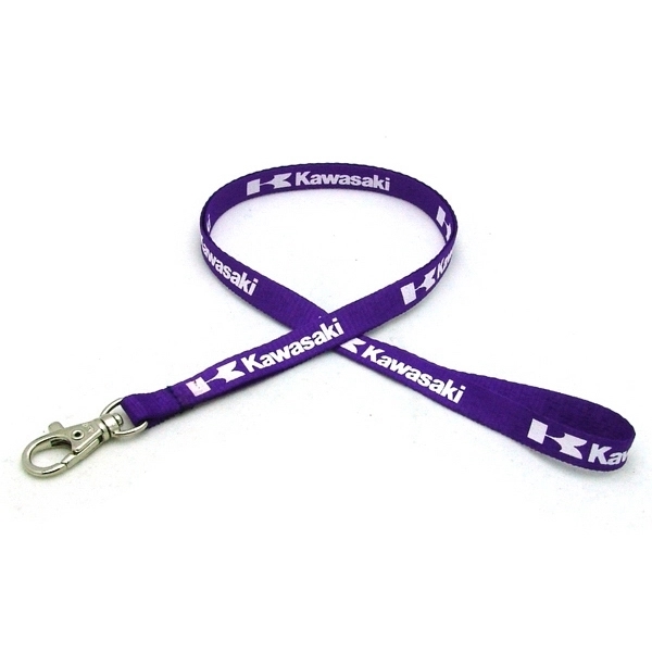 35" long polyester lanyard with bulldog clip and sublimated imprint.... from ASI 30250 AZX Sport USA