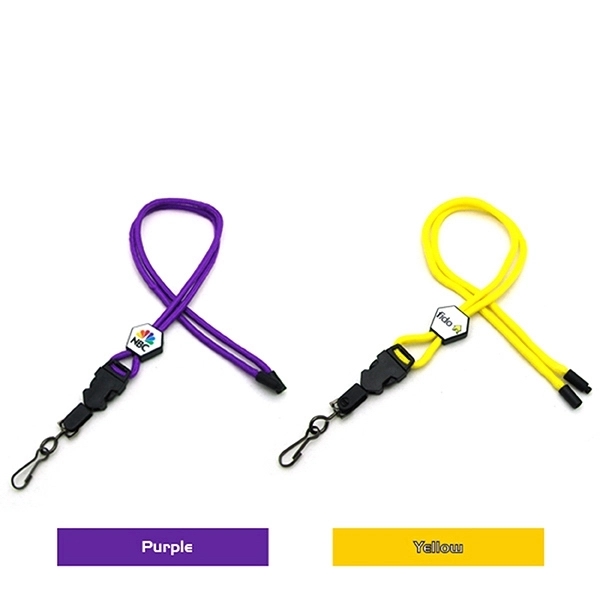 3/8" x 35" polyester lanyard with epoxy dome, polyester lanyard and... from ASI 30250 AZX Sport USA