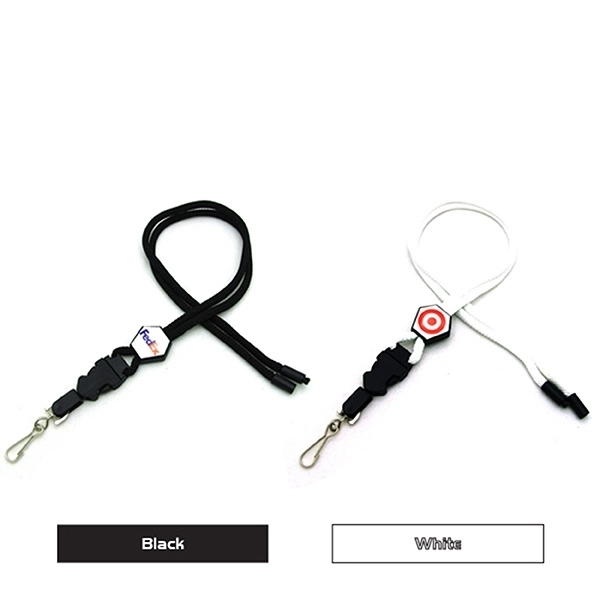 3/8" x 35" polyester lanyard with epoxy dome, polyester lanyard and... from ASI 30250 AZX Sport USA