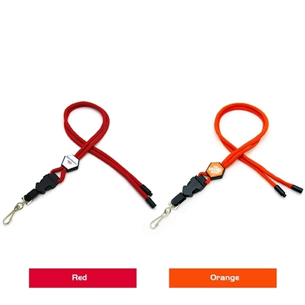 3/8" x 35" polyester lanyard with epoxy dome, polyester lanyard and... from ASI 30250 AZX Sport USA