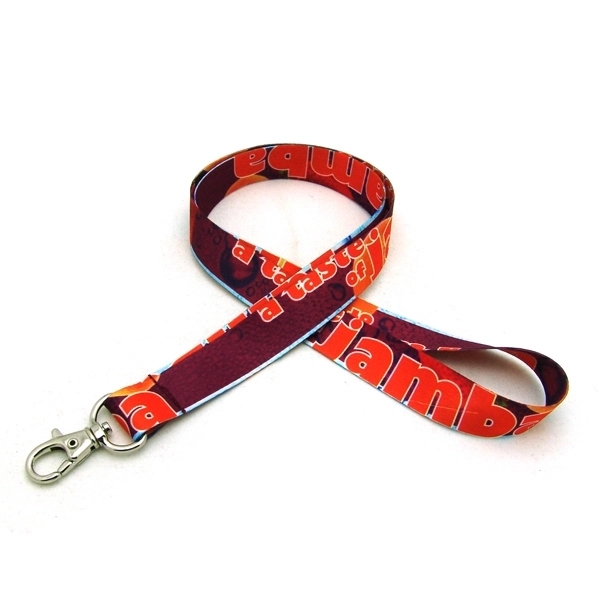 35" long 3/4" wide polyester lanyard with bulldog clip, sublimated imprint... from ASI 30250 AZX Sport USA