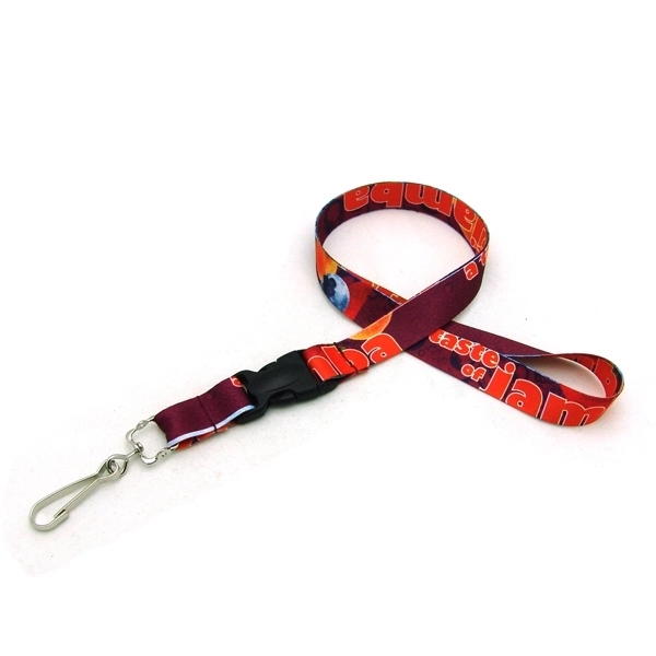 35" long 3/4" wide polyester lanyard with bulldog clip, sublimated imprint... from ASI 30250 AZX Sport USA