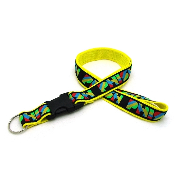 35" x 1" polyester lanyard with woven imprint and choice of... from ASI 30250 AZX Sport USA