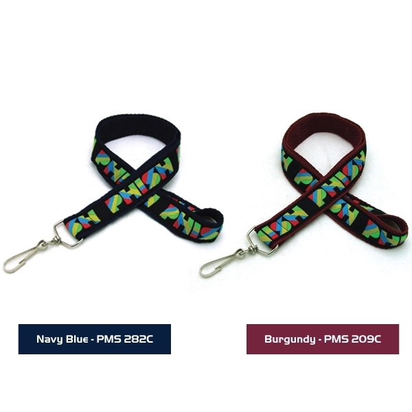 35" x 1" polyester lanyard with woven imprint and choice of... from ASI 30250 AZX Sport USA