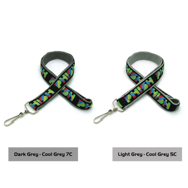 35" x 1" polyester lanyard with woven imprint and choice of... from ASI 30250 AZX Sport USA