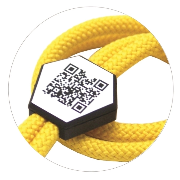 35" x 3/8" polyester cord lanyard with hex slide, squeeze buckle,... from ASI 30250 AZX Sport USA