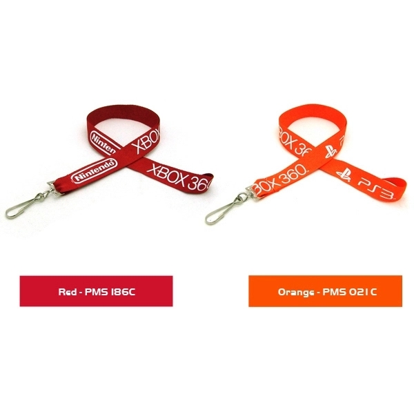 35" flat lanyard with choice of hardware and silkscreened imprint. Assembled... from ASI 30250 AZX Sport USA
