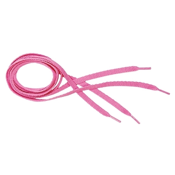 45" pink adult-sized Breast Cancer Awareness themed shoelaces.... from ASI 30250 AZX Sport USA
