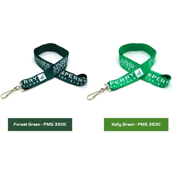 35" x 1" polyester flat lanyard with assorted attachments and silkscreen... from ASI 30250 AZX Sport USA