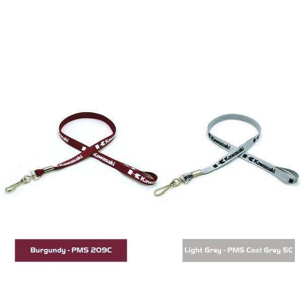 35" x 3/8" flat ribbed polyester lanyard with detached buckle hardware.... from ASI 30250 AZX Sport USA