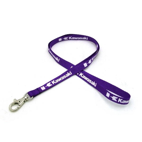 35" x 3/8" flat ribbed polyester lanyard with detached buckle hardware.... from ASI 30250 AZX Sport USA