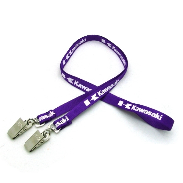 35" x 3/8" flat ribbed polyester lanyard with detached buckle hardware.... from ASI 30250 AZX Sport USA