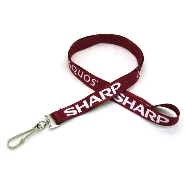 35" x 3/8" flat ribbed polyester lanyard with detachable buckle hardware,... from ASI 30250 AZX Sport USA