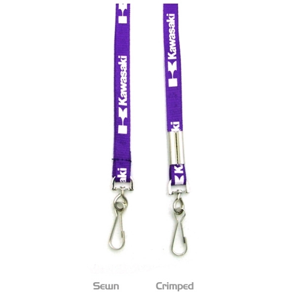 35" x 3/8" polyester flat lanyard with assorted attachments and woven... from ASI 30250 AZX Sport USA