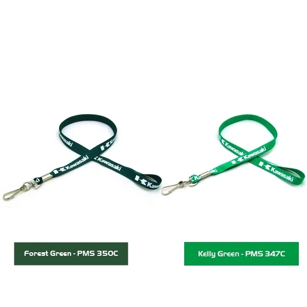 35" x 3/8" polyester flat lanyard with assorted attachments and silkscreen... from ASI 30250 AZX Sport USA