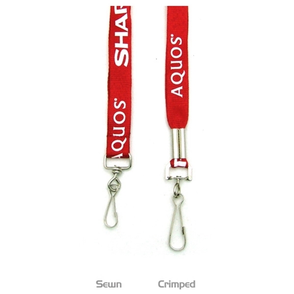 35" x 5/8" polyester flat lanyard with assorted attachments and silkscreen... from ASI 30250 AZX Sport USA