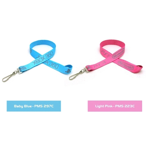 35" x 3/4" polyester lanyard with assorted attachments and woven imprint.... from ASI 30250 AZX Sport USA