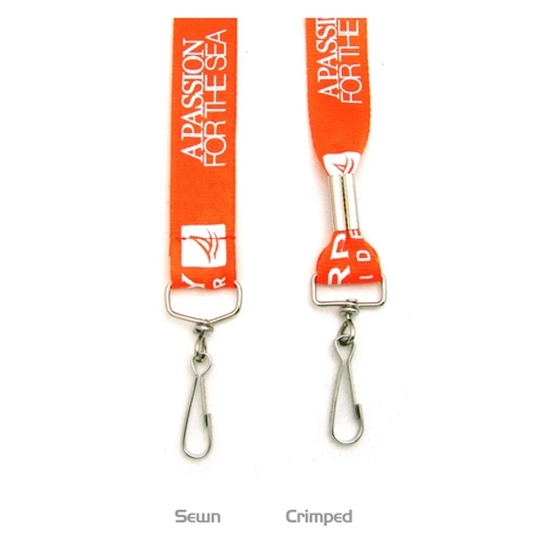 35" x 1" polyester flat lanyard with assorted attachments and silkscreen... from ASI 30250 AZX Sport USA