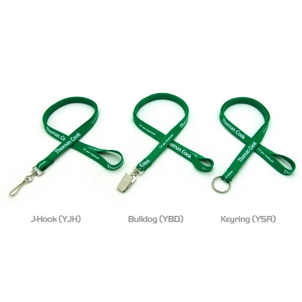 35" x 1/2" polyester tubular lanyard with detachable buckle closure. Assembled... from ASI 30250 AZX Sport USA