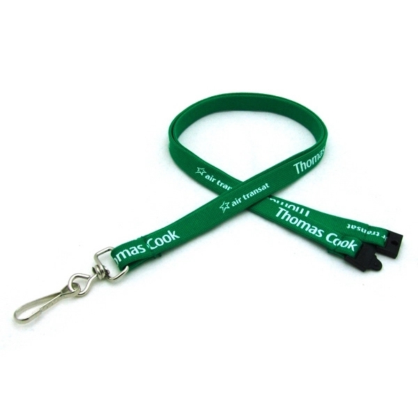 35" x 1/2" polyester tubular lanyard with detachable buckle closure. Assembled... from ASI 30250 AZX Sport USA