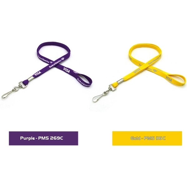 35" x 1" polyester lanyard with assorted attachments and woven imprint.... from ASI 30250 AZX Sport USA