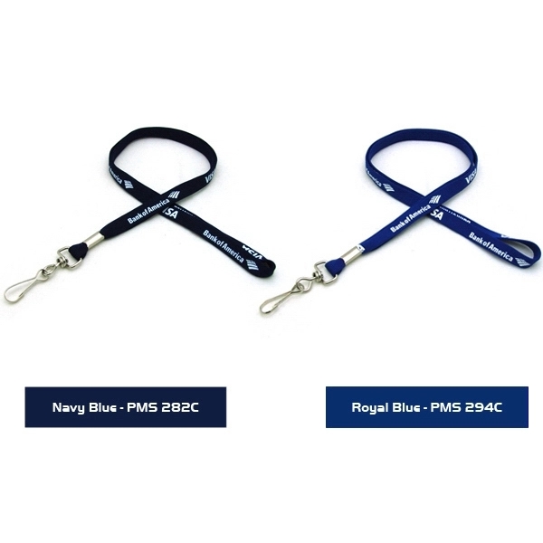 35" x 1" polyester tubular lanyard with assorted attachments and silkscreen... from ASI 30250 AZX Sport USA