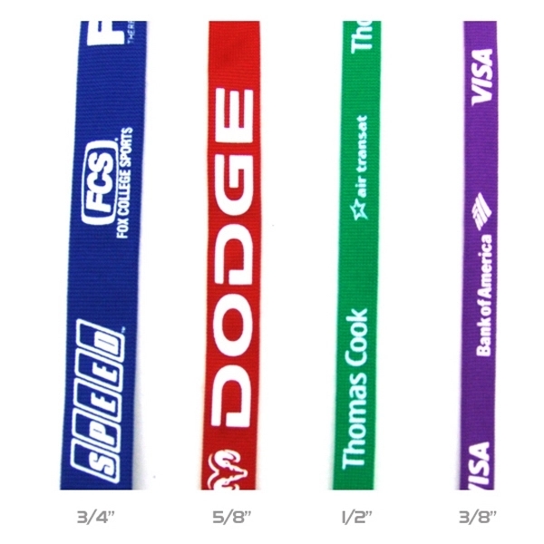 35" x 1/2" polyester tubular lanyard with assorted attachments and silkscreen... from ASI 30250 AZX Sport USA