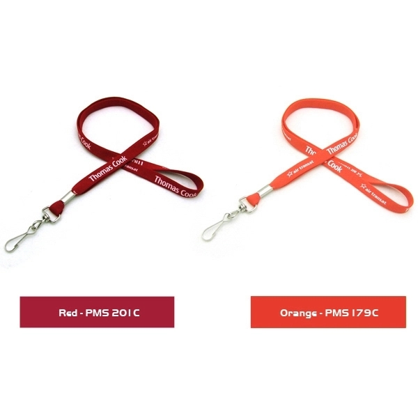 35" x 1/2" polyester tubular lanyard with assorted attachments and silkscreen... from ASI 30250 AZX Sport USA