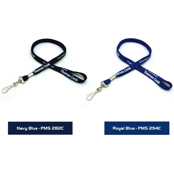 35" x 1/2" polyester tubular lanyard with assorted attachments and silkscreen... from ASI 30250 AZX Sport USA