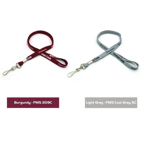35" x 1/2" polyester tubular lanyard with assorted attachments and silkscreen... from ASI 30250 AZX Sport USA