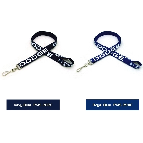 35" x 5/8" polyester tubular lanyard with assorted attachments and silkscreen... from ASI 30250 AZX Sport USA