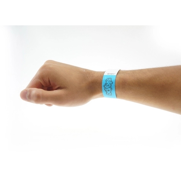 10" x 0.75" single-use Tyvek wristbands. Assembled in the USA.... from ASI 30250 AZX Sport USA