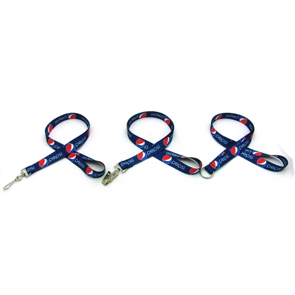 35" x 1/2" polyester lanyard with choice of hardware and sublimated... from ASI 30250 AZX Sport USA