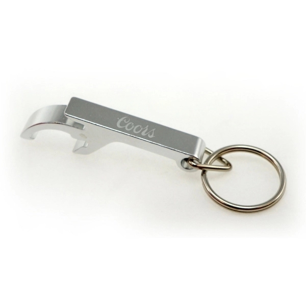 2.2" x 0.37" x 0.37" aluminum claw-style bottle opener and keychain.... from ASI 30250 AZX Sport USA