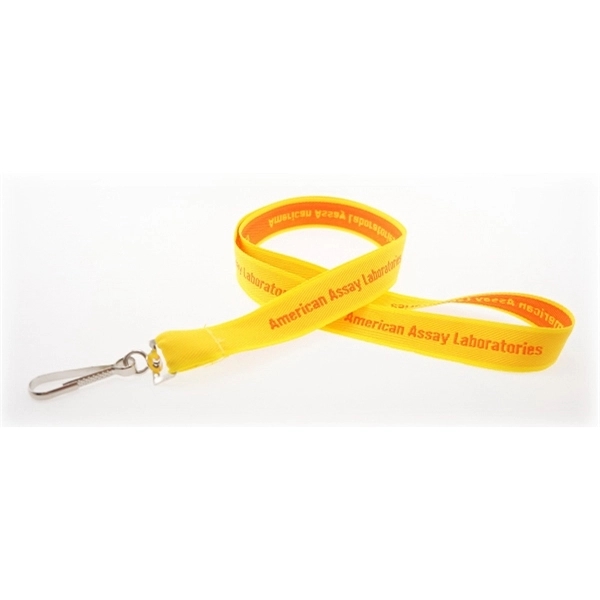 35" x 3/4" polyester lanyard with coarse weave imprint and detachable... from ASI 30250 AZX Sport USA