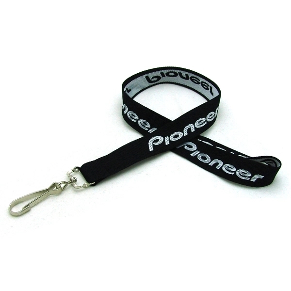 35" x 3/4" polyester lanyard with coarse weave imprint and detachable... from ASI 30250 AZX Sport USA
