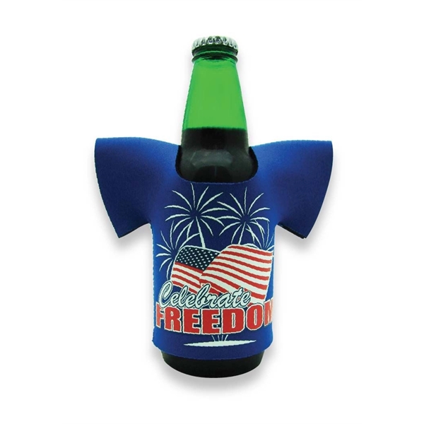 4.25" x 5" neoprene sports jersey-shaped bottle cooler.... from ASI 30250 AZX Sport USA